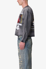 Cessation of Life Printed L/S Tee - Washed Black