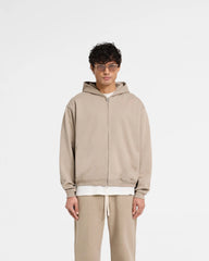 Initial Zip Hoodie - Dune
