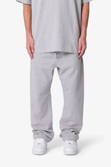 Heavy Basic Relaxed Sweatpants - Marled Grey
