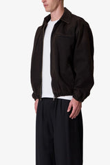 Collared Cinch jacket - Washed Black