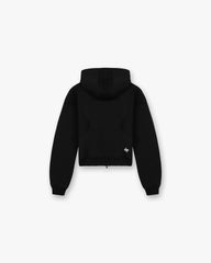 247 Training Hoodie Zip Front - Black