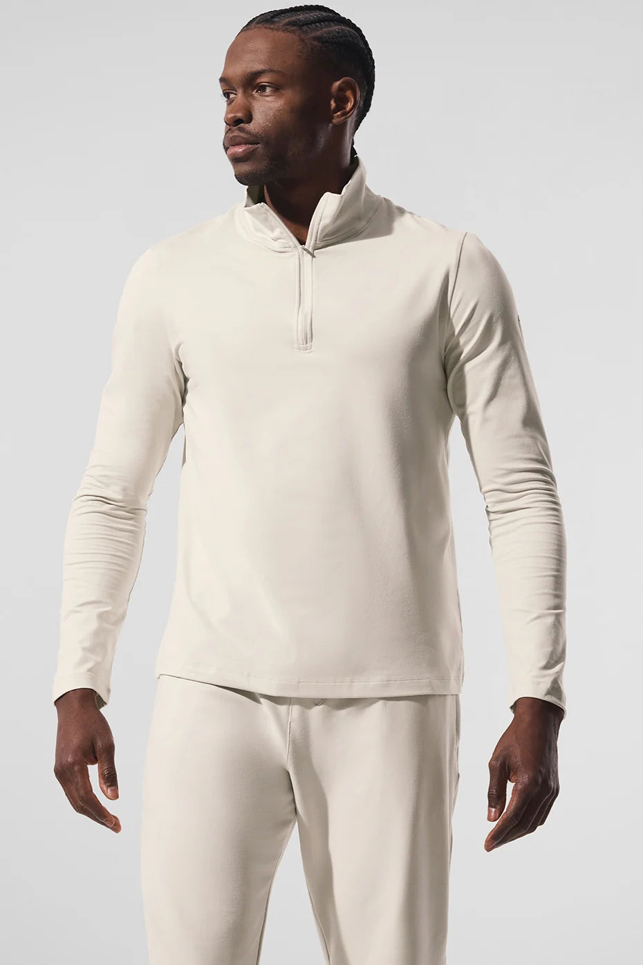 Men's Conquer 1/4 Zip Reform Long Sleeve - Bone