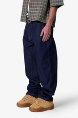 Raw Ultra Baggy Denim - Rinsed Indigo