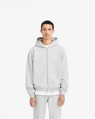Represent Owners Club Stamp Zip Up Hoodie - Ash Grey