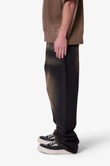 Ultra Baggy Dried Denim - Washed Black