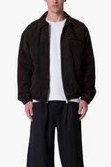 Collared Cinch jacket - Washed Black