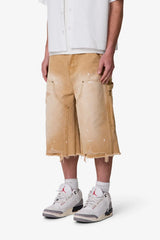 Ultra Baggy Carpenter Shorts - Tan