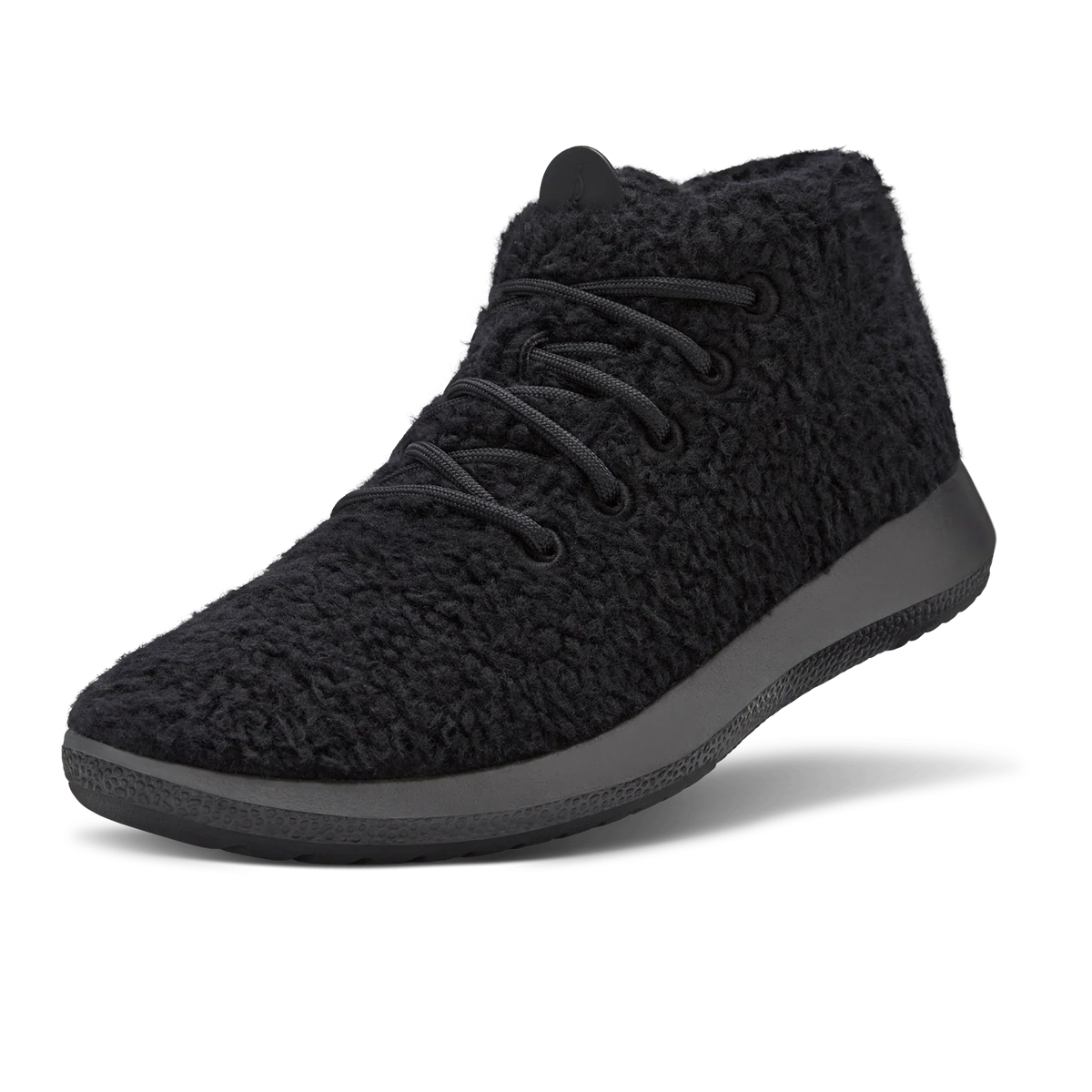Men's Wool Runner-up Fluffs - Natural Black (Natural Black Sole)