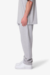 Heavy Basic Relaxed Sweatpants - Marled Grey