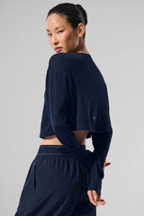 Women's Supernatural Sweater Cardigan - Navy