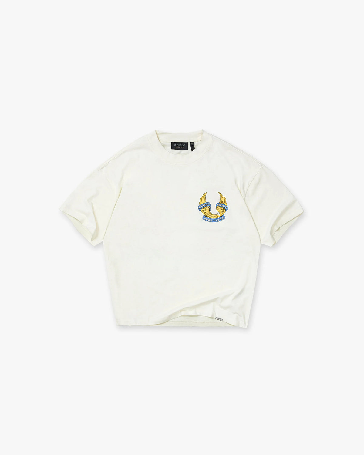 Represent X Belstaff Born To Bike T-Shirt - Flat White