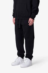 Heavy Basic Sweatpants - Black