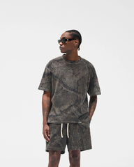 Initial Overdye Realtree® Oversized T-Shirt - Overdyed Black