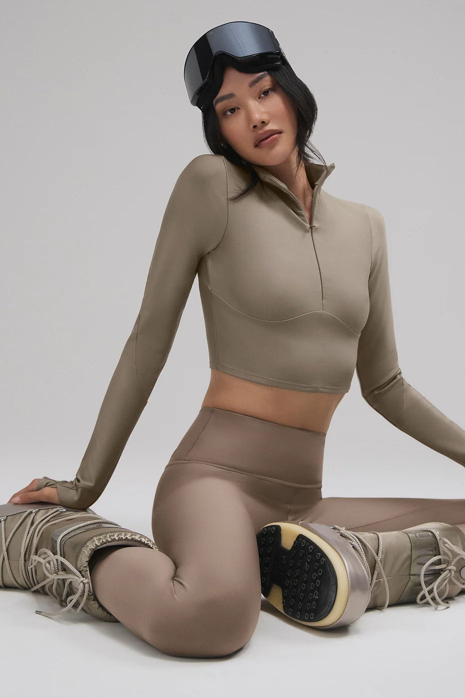 Women's Airlift Winter Warm Ski Time Long Sleeve - Light Cocoa