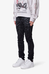 Waxed Skinny Denim - Black
