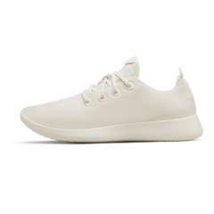 Women's Wool Runner - Natural White (Cream Sole)