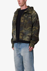 Hooded Sprayed Ripstop Jacket - Camo