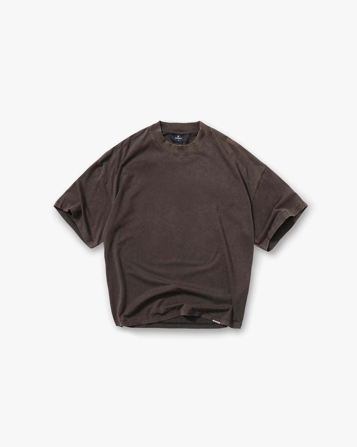 Initial Oversized T-Shirt - Coffee