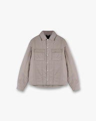 Quilted Overshirt - Mid Grey