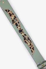 Vintage Python Belt - Sage/Cheetah