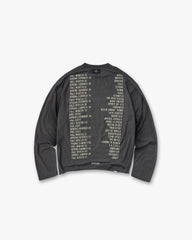 Reversible Living Legacy Tour Long Sleeve T-Shirt - Sun Fade Grey