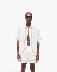 Border Shirt - Whisper White
