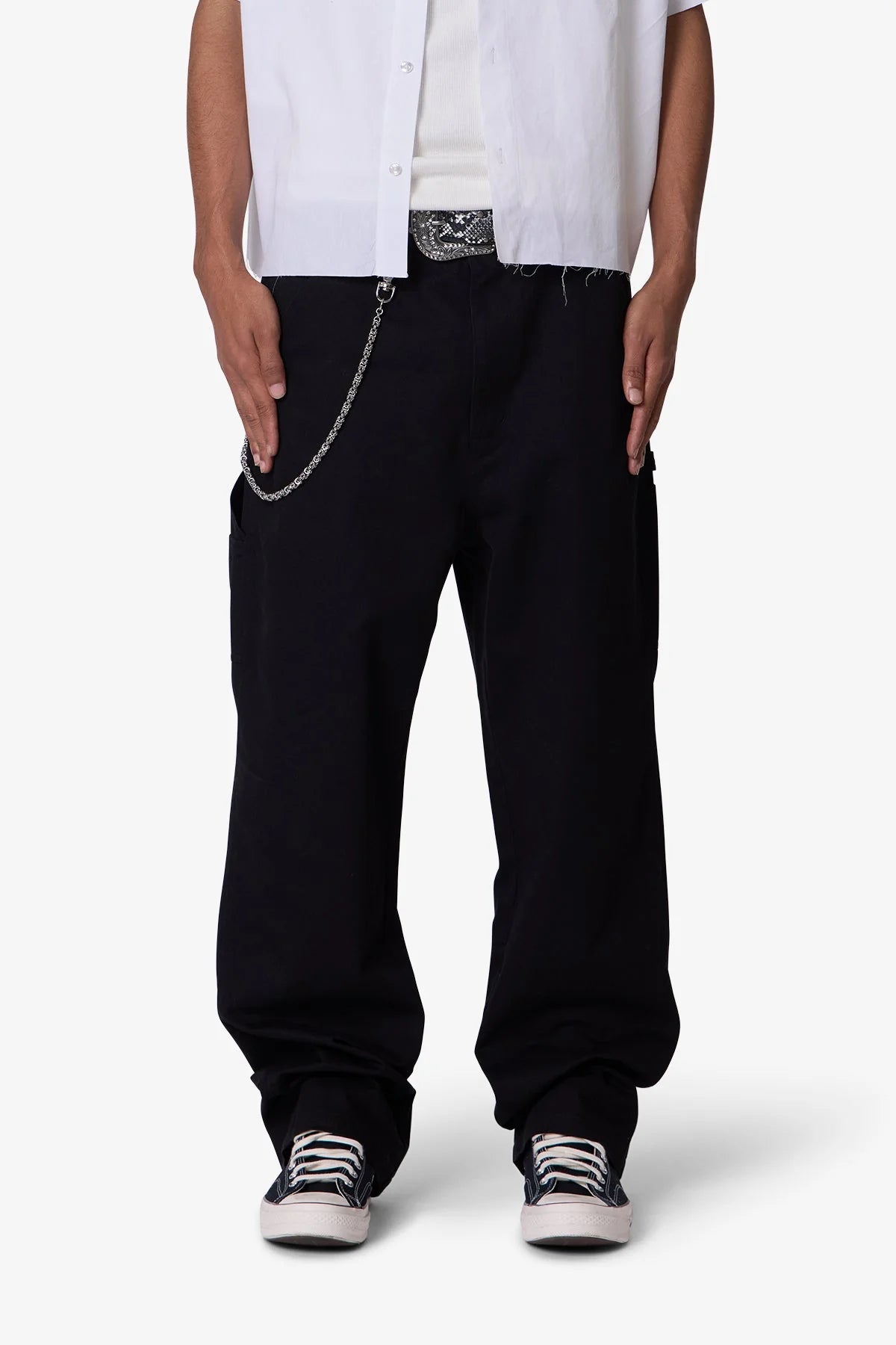 Ultra Baggy Chino Pants - Black