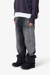 West Double Knee Denim - Black
