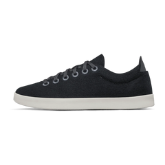 Men's Wool Piper - True Black (White Sole)