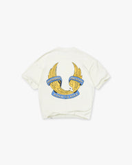 Represent X Belstaff Born To Bike T-Shirt - Flat White