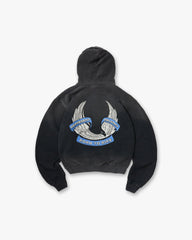 Represent X Belstaff Born To Bike Hoodie - Aged Black