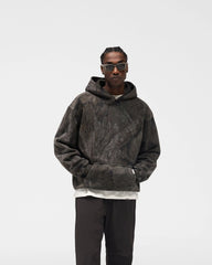 Initial Overdye Realtree® Oversized Hoodie - Overdyed Black
