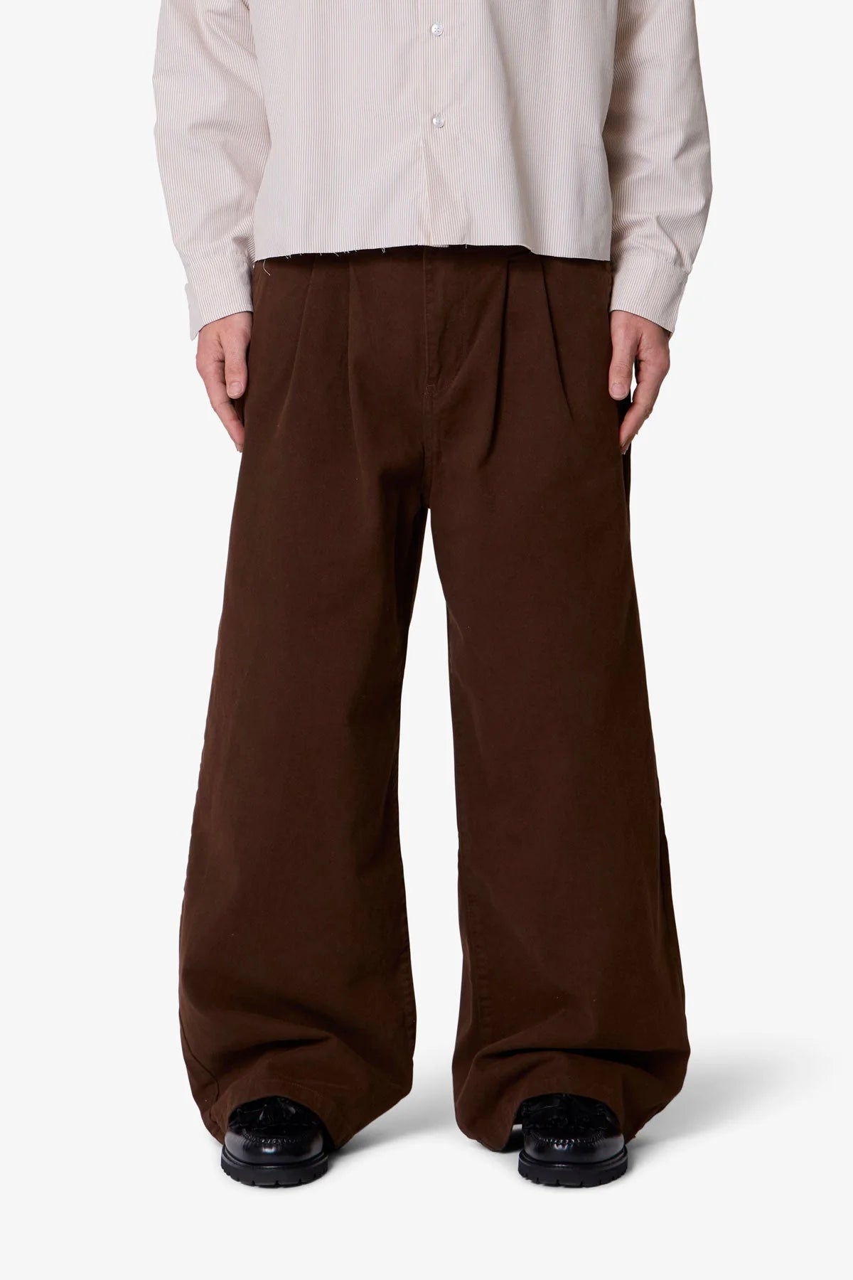 Twill Barrel Trouser - Brown