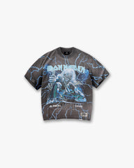 Represent X Iron Maiden A Real Live One T-Shirt - Stained Brown