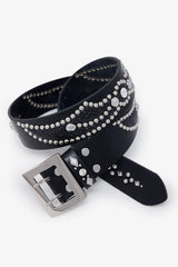 Vintage Python Belt - Black/Black