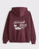 Graphic Hoodie - Burgundy