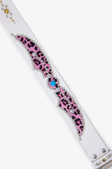 Vintage Python Belt - White/Pink