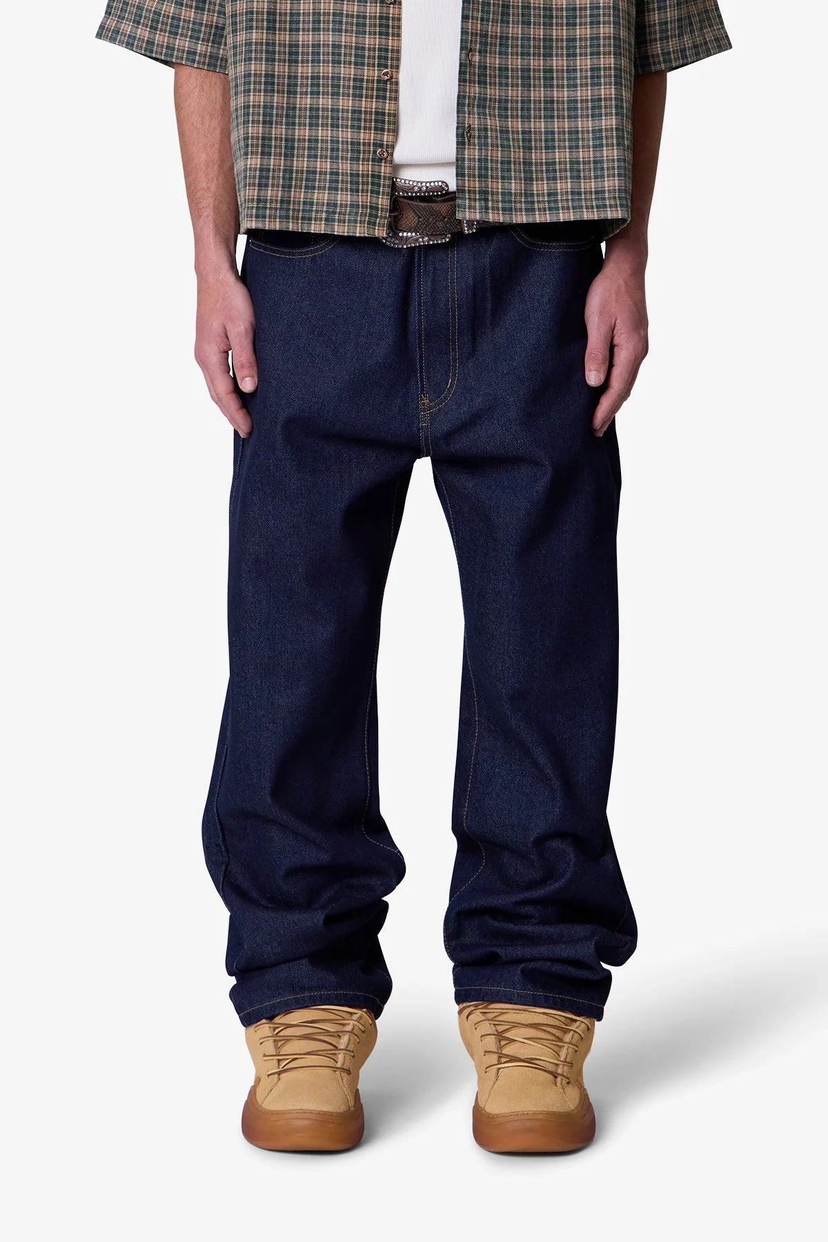 Raw Ultra Baggy Denim - Rinsed Indigo
