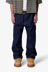 Raw Ultra Baggy Denim - Rinsed Indigo