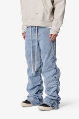 Ruched Denim - Light Blue