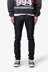 Skinny Waxed Denim - Black