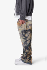 Camo Printed Ultra Baggy Denim - Oak Camo