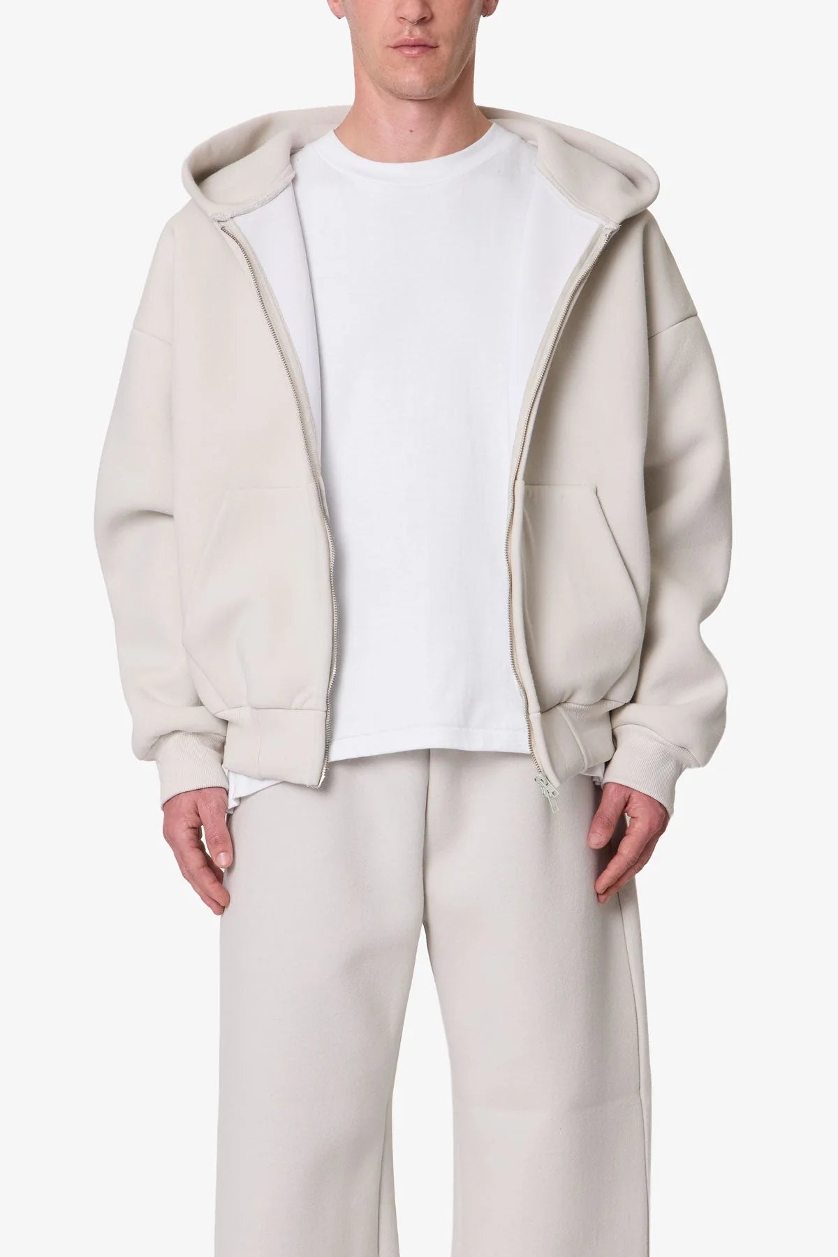 Stiff Lounge Zip Up Hoodie - Grey