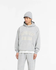 England Applique Hoodie - Grey Marl