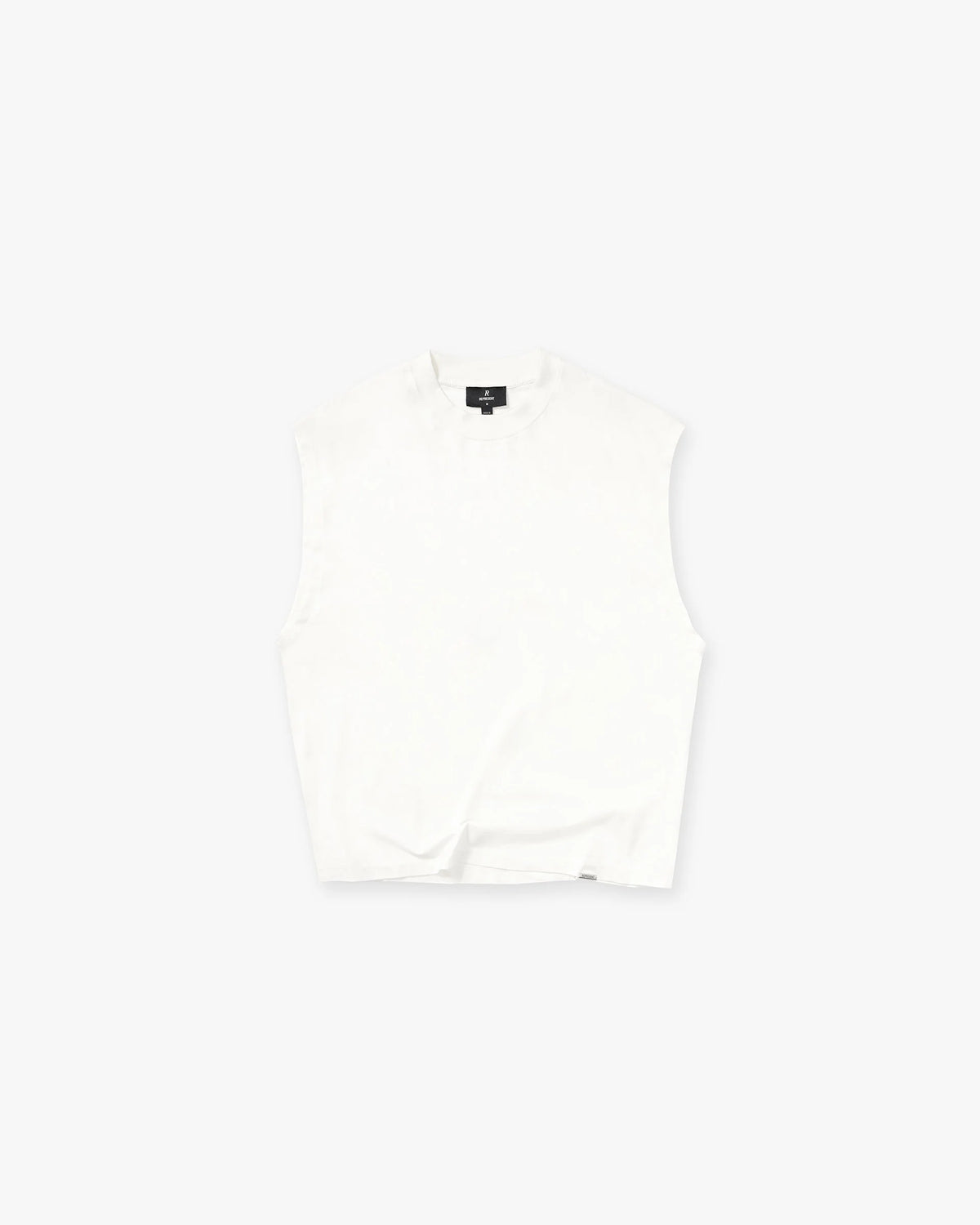 Initial Boxy Tank - Flat White