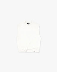Initial Boxy Tank - Flat White