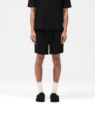 Knitted Panel Short - Black
