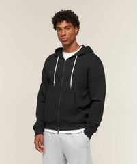 CAMPUS CREST ZIP THROUGH HOODIE - Black