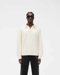 Knitted Polo - Aged White