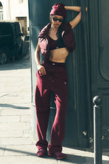 Women's Accolade Straight Leg Sweatpant - Burgundy